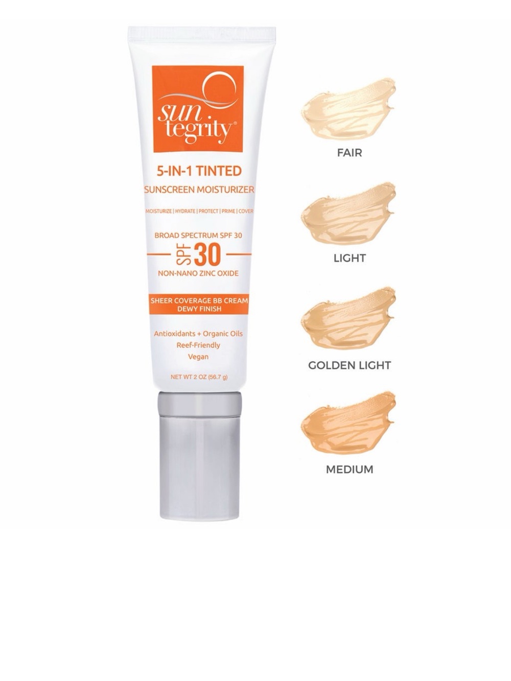 Suntegrity 5-in-1 Tinted Sunscreen Moisturizer SPF 30 - LIGHT